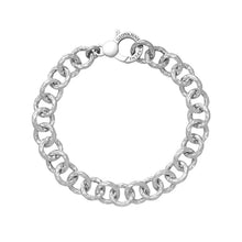 Carica l'immagine nel visualizzatore di Gallery, Bracciale da donna in Argento 925 Giovanni Raspini Maglia Martellata Grande 11606