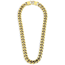 Carica l'immagine nel visualizzatore di Gallery, Collana da uomo in acciaio dorato catena grumetta Marlù 1CA0001G