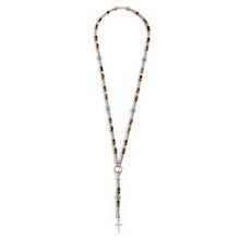 Carica l'immagine nel visualizzatore di Gallery, Collana da uomo in acciaio con occhio di tigre Marlù 1CO0001