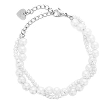 Carica l'immagine nel visualizzatore di Gallery, Bracciale da Donna in Acciaio 4US Cesare Paciotti Perle Biglie 4UBR8112W
