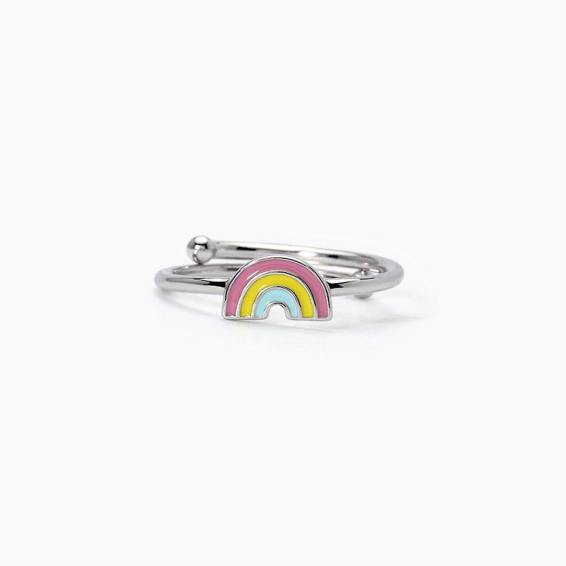 Anello bimba  in argento con arcobaleno RAINBOW Mabina 523351