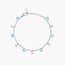 Carica l'immagine nel visualizzatore di Gallery, Bracciale da donna con elementi in glass azzurro BEAUTY CODE Mabina 533893