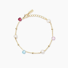Carica l'immagine nel visualizzatore di Gallery, Bracciale da donna con glass multicolor e perle BEAUTY CODE Mabina 533897