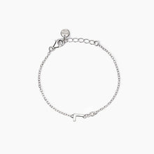 Carica l'immagine nel visualizzatore di Gallery, Bracciale neonato con lettera L e diamante Lab-Grown Welcome Baby Mabina 533925L