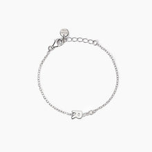 Carica l'immagine nel visualizzatore di Gallery, Bracciale neonato con lettera R e diamante Lab-Grown Welcome Baby Mabina 533925R