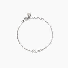 Cargar imagen en el visor de la galería, Bracciale neonato con lettera S e diamante Lab-Grown Welcome Baby Mabina 533925S