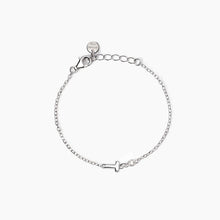 Cargar imagen en el visor de la galería, Bracciale neonato con lettera T e diamante Lab-Grown Welcome Baby 533925T