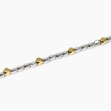Carica l'immagine nel visualizzatore di Gallery, Bracciale da uomo regolabile con elementi placcati oro Mabina 534003