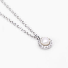 Carica l'immagine nel visualizzatore di Gallery, Collana da donna in argento con perle MILANESIENNE Mabina 553502