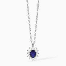 Carica l'immagine nel visualizzatore di Gallery, Collana da donna in argento con zaffiro sintetico COOL OR RÉTRO? Mabina 553646