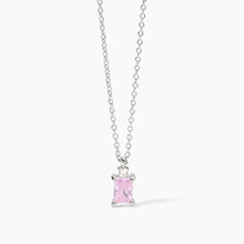 Carica l'immagine nel visualizzatore di Gallery, Collana da donna in argento con zircone rosa BATTITO Mabina 553649
