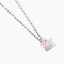 Carica l'immagine nel visualizzatore di Gallery, Collana da donna in argento con zircone rosa BATTITO Mabina 553649