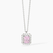 Carica l'immagine nel visualizzatore di Gallery, Collana da donna in argento con zircone rosa DESIDERIO INFINITO Mabina 553652