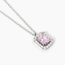 Carica l'immagine nel visualizzatore di Gallery, Collana da donna in argento con zircone rosa DESIDERIO INFINITO Mabina 553652