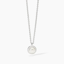 Carica l'immagine nel visualizzatore di Gallery, Collana da donna in argento con perla coltivata e zirconi MILANESIENNE Mabina 553674