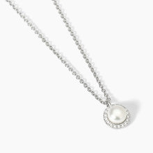 Carica l'immagine nel visualizzatore di Gallery, Collana da donna in argento con perla coltivata e zirconi MILANESIENNE Mabina 553674