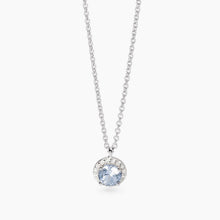 Carica l'immagine nel visualizzatore di Gallery, Collana da donna con ciondolo acquamarina sintetica REVIVAL Mabina 553714