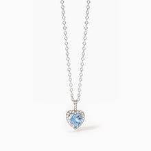 Cargar imagen en el visor de la galería, Collana da donna in argento con acquamarina sintetica Love Affair Mabina 553729