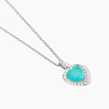 Cargar imagen en el visor de la galería, Collana da donna in argento con glass azzurro Non Sarà Un'avventura Mabina 553733
