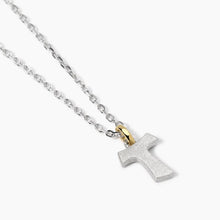 Carica l'immagine nel visualizzatore di Gallery, Collana da uomo in argento con croce Tau Tao Mabina 553820