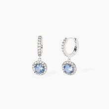 Cargar imagen en el visor de la galería, Orecchini con pendente da donna acquamarina sintetica REVIVAL Mabina 563787