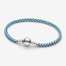 Carica l'immagine nel visualizzatore di Gallery, Bracciale Intreccio Tessuto Turchese