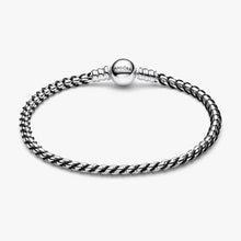 Cargar imagen en el visor de la galería, Bracciale Intreccio Tessuto Nero