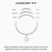 Carica l'immagine nel visualizzatore di Gallery, Bracciale da donna in acciaio con catena rolò "comfort fit" Kidult 732009