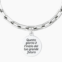 Carica l'immagine nel visualizzatore di Gallery, Bracciale da donna in acciaio con catena "comfort fit" Kidult 732013