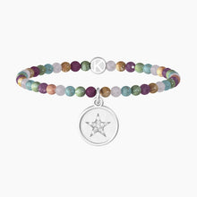 Carica l'immagine nel visualizzatore di Gallery, Bracciale da donna con pietre multicolor e ciondolo stella Kidult 732163