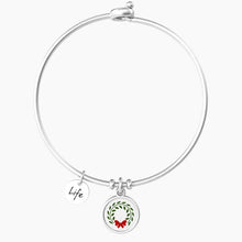 Cargar imagen en el visor de la galería, Pulsera rígida de graduación para mujer con colgante redondo Kidult 732165