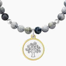 Load image into Gallery viewer, Women's bracelet with multicolor agate and Family Kidult 732226 pendant