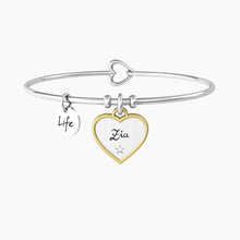 Carica l'immagine nel visualizzatore di Gallery, Bracciale Rigido Da Donna Con Ciondolo Cuore Kidult 732228