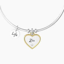Carica l'immagine nel visualizzatore di Gallery, Bracciale Rigido Da Donna Con Ciondolo Cuore Kidult 732228