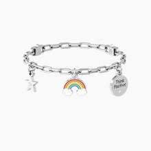 Load image into Gallery viewer, Adjustable Women's Bracelet With Rainbow And Star Charms Kidult 732234