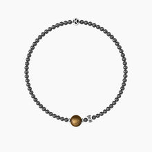 Load image into Gallery viewer, Elastic Men's Bracelet With Tiger Eye Kidult 732247