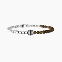 Load image into Gallery viewer, Kidult Men's Bracelet With Chain And Tiger Eye 732250