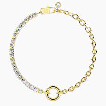 Cargar imagen en el visor de la galería, Bracciale da donna in acciaio con zirconi DUETTO Kidult 732347