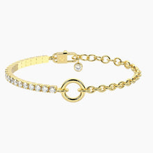 Cargar imagen en el visor de la galería, Bracciale da donna in acciaio con zirconi DUETTO Kidult 732347