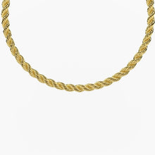 Cargar imagen en el visor de la galería, Bracciale da donna componibile in acciaio dorato con catena corda KIdult 732381