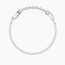 Carica l'immagine nel visualizzatore di Gallery, Bracciale da donna componibile in acciaio con perle conchiglia Kidult 732383