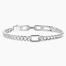 Carica l'immagine nel visualizzatore di Gallery, Bracciale da donna componibile catena maglia allungata e groumette Kidult 732389