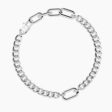 Carica l'immagine nel visualizzatore di Gallery, Bracciale da donna componibile catena maglia allungata e groumette Kidult 732389