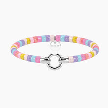 Cargar imagen en el visor de la galería, Bracciale da donna in acciaio con pietre naturali UNIVERSITÀ Kidult 732411