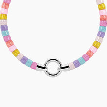 Cargar imagen en el visor de la galería, Bracciale da donna in acciaio con pietre naturali UNIVERSITÀ Kidult 732411