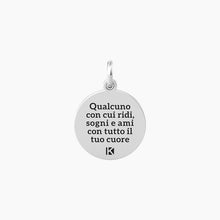 Load image into Gallery viewer, Round pendant with daughter phrase and crystal Family Kidult 741009