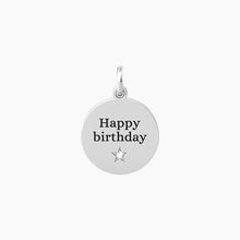 Load image into Gallery viewer, Round happy birthday pendant with crystal Moments Kidult 741010