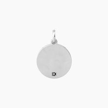 Load image into Gallery viewer, Round pendant with four-leaf clover with crystals Symbols Kidult 741030