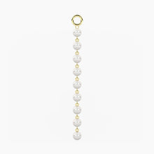 Carica l'immagine nel visualizzatore di Gallery, Ciondolo in acciaio dorato per orecchini con perle conchiglia 741286