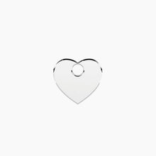 Carica l'immagine nel visualizzatore di Gallery, Ciondolo in acciaio per orecchini con cuore CUORE PAVÈ Kidult 741297